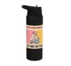 A Wise Woman Once Said Let That Sht Go Retro Dog Mom Stainless Steel Insulated Water Bottle
