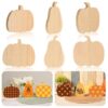 AWIZOM 24 Pcs Thanksgiving Pumpkin Wooden Cutout Unfinished Fall Table Sign