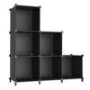 AWTATOS Closet Organizers and Storage, 6 Cube Storage Organizer, Black