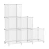 AWTATOS Cube Storage Organizer, Closet Organizers, 6 Cube Shelf, Clear