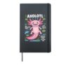 Axolotl Biology Facts Neoteny Regeneration Hardcover Journal, Black