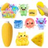 Axolotl Octopus Squishy for Adult Party Favors Novelty Classroom Prizes Gift Exchange Goodie Bags，XRY BT