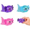 Axolotl Squishy Fidget Squeeze Toy, Cute Glitter Stress Relief Toy, Sensory Stress Ball for Anxiety Relief, Crebloxinn Soft Squishy Toy for Kids and Adults(3Pack)