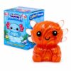 Axolotl Squishy Stress Ball, Soft TPR Slow Rising Squeeze Toy, Cute Axolotl Fidget Toy for Stress Relief, Anxiety Calming Sensory Toy for Kids Adults(Orange Flow Seated Axolotl)