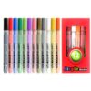 AYNEFY 12 Pcs Washable Acrylic Paint Markers, Multicolor (Bronze 12 Colors)