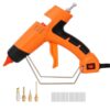 Aynuma Hot Glue Gun Kit with 24 Glue Sticks, 4 Interchangeable Nozzles Hot Melt Glue Gun with Anti-Drip Design, Ergonomic Grip Stand for DIY Crafts, Home Repair, Wood, Glass, Metal, Leather Projects,