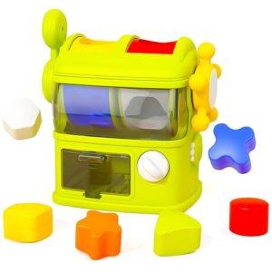 Baby Blocks Color Shape Sorter Montessori Toys for Toddlers 1-3, Sensory Toys, Preschool Learning Activities Matching Game, Educational Toy for Fine Motor Skills, Travel Gift for Boys and Girl