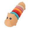 Baby Hippo Stacking Rings Toy Soft Plastic Rings for Toddlers Developmental Play for Travel Friendly Size