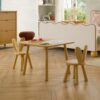 babyletto Hoppy Play Table & Chair Set in Light Wood