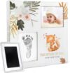 Baby Memory Book For Girl or Boy, Natural Baby Book from Birth, First Years Journal with Ink Pad, Baby Book Keepsake, New Moms, Essential Baby Items