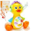 Baby Musical Light Up Duck Toy, Baby Toys Dancing Crawling Tummy Time Toys