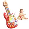 Baby Musical Toys for 1 2 Year Old, Toddler Guitar Toy with Music & Lights