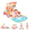 Baby Play Gym Mat, 2-in-1 Kick & Play Piano Activity Mat,0+M
