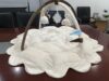 Baby Play Gym Mat, Play Mat Activity Mat with 5 Detachable Toys for Stage-Based Sensory & Motor Skill Development,Beige