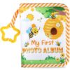Baby's My First Family Album Soft Photo Cloth Book Bee My First Book of Photos Baby Memory Album Gift Holds 4x6 Pictures for Babies Newborn Toddler & Kids Baby Shower