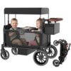 Babytronic Wagon Stroller for 2 Kids, Shock-Absorbing Wheels, Foldable