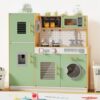 Babytronic Wooden Play Kitchen Sets for Toddlers Ages 3+ (Green)