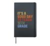 Back To School It's A Good Day To Teach 10th Grade Teacher Hardcover Journal, Black