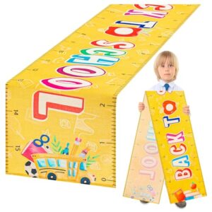 Back to School Table Runner, Ruler Table Runner for Classroom Tables Party Decor