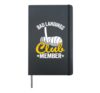 Bad Landings Club Member Broken Hand Get Well Broken Arm Hardcover Journal, Black
