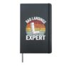 Bad Landings Expert Kids Get Well Injury Broken Leg Surgery Hardcover Journal, Black