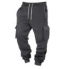 Baggy Cargo Sweatpants Men Sports Gym Heavyweight Fleece Mens Joggers Pants