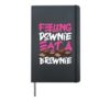 Bake Baking Brownie Pun Feeling Downie Eat A Brownie Hardcover Journal, Black