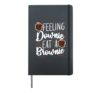 Bake Baking Brownie Pun Hardcover Journal, Black