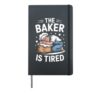 Baker Tarot Card Tarot Baking Divination Magic Flour Hardcover Journal, Black