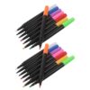 balacoo 16pcs Black Water-based Chalkboard Pens for Menu Boards