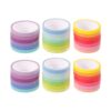 balacoo 40 Rolls Rainbow Color Washi Tape Set for Crafts and Scrapbooking