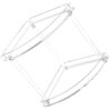 balacoo Acrylic Double Layer Triangular Corner Storage Shelf Organizer