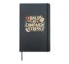 Bald Board Game Player Baldy No Hair Baldie Bald Guy Hardcover Journal, Black