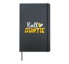 Ball Auntie Baseball Softball Aunt Of Ballers Hardcover Journal, Black