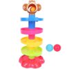 Ball Drop Roll Toy, 5 Layer Swirling Tower Toy Educational for Toddlers, Baby Ball Drop Roll Swirling Tower with 3 Rolling Balls and Rotating Disks for Boys Girls Kids