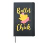 Ballet Dancer Dance Girl Ballerina Chicken Ballet Chick Hardcover Journal, Black