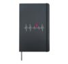 Ballet Dancer Dance Girl Ballerina Heartbeat Hardcover Journal, Black