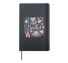Ballet Dancer Dance Girl Ballerina Heart I Love Ballet Hardcover Journal, Black