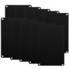 Baluue 10pcs Aluminum Blank Door Name Plate Sign for DIY Engraving Strong Material and Black Oxidized Finish, Metal Plaque Suitable for Cubicle and Office Use