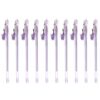 Baluue 10 Pcs Pendant Gel Ink Roller Pen in Lavender Plastic