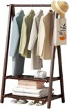 Bamboo Clothes Rail Clothes Rail with Shelves, Coat Rack, Clothes Hanging Rail, Lightweight Foldable Clothes Rack - Clothes Closet Organizer