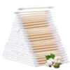 Bamboo Cotton Swabs, 1000 Count Q Tips with Pointed & Round Tips for Precision Makeup & Gentle Cleaning, Eco-Friendly Cotton Buds