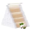 Bamboo Cotton Swabs, 1000 Count Q Tips with Pointed & Round Tips for Precision Makeup & Gentle Cleaning, Eco-Friendly Cotton Buds