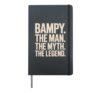Bampy Design For Grandpa From Grandkids Father's Day Bampy Hardcover Journal, Black