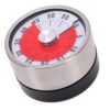 banapoy Visual Timer for Cooking, Baking, Reading, 60 Minute Mechanical Desk Timer, Magnetic Kitchen, Loud Alarm, Desk Countdown Clock for Home, School, or Work