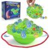 Bangzi Marble Game & Balance Game for Kids - 60 Premium Glass Marbles, Strategy Fun Toy for 1-4 Players, Ready to Play Out of The Box 8 Years Old