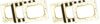 Barker Creek Name Badges & Self-Adhesive Labels, Gold, Multi-Purpose Name Tags, Gift Tags, Labels, and More! 3.5" x 2.75", 45 per Pkg (1532) (Pack of 2)