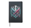 Baseball Drip 7th Birthday Boys Number 7 Youth 7 Year Old Hardcover Journal, Black