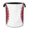 Baseball Laundry Basket for Kids Room,Sports Foldable Oxford Hamper with Handles, Portable Clothes and Toy Storage Bucket Organizer for Bedroom Bathroom Dorm Laundry Room Decor