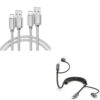 Basesailor USB A to USB C Cable 6.6FT 2Pack Bundle with Car Charger Cord Coiled,Compatible with iPhone 17 16 15 Pro Max, iPad 10 Air 4 5